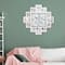 American Art Decor; White Farmhouse Shabby-Chic "Together" Picture Frame Wall Collage Clock; Category:Clocks; Image:3
